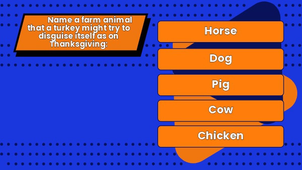 Free For All Feud: Thanksgiving Edition image number null